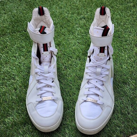 GUCCI HI TOP - Mens Sneakers - SIZE 12 G - Picture 2 of 12